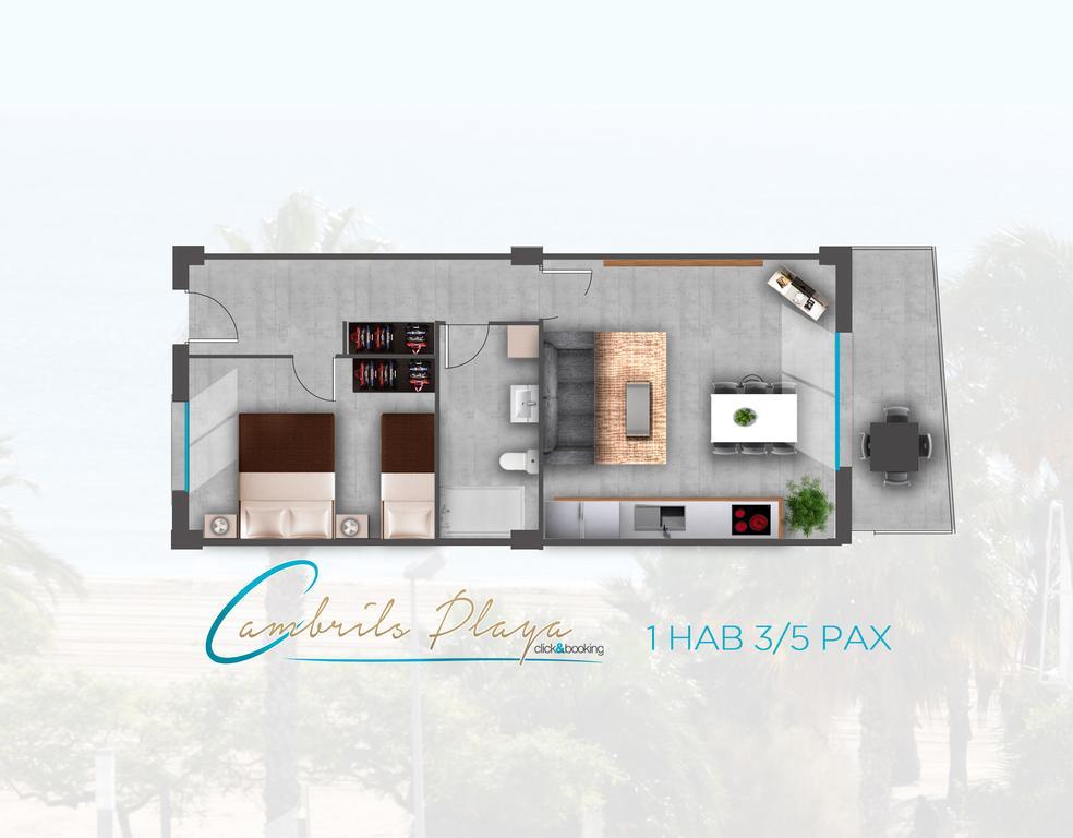 Apartamentos Cambrils Playa Spa Bilik gambar